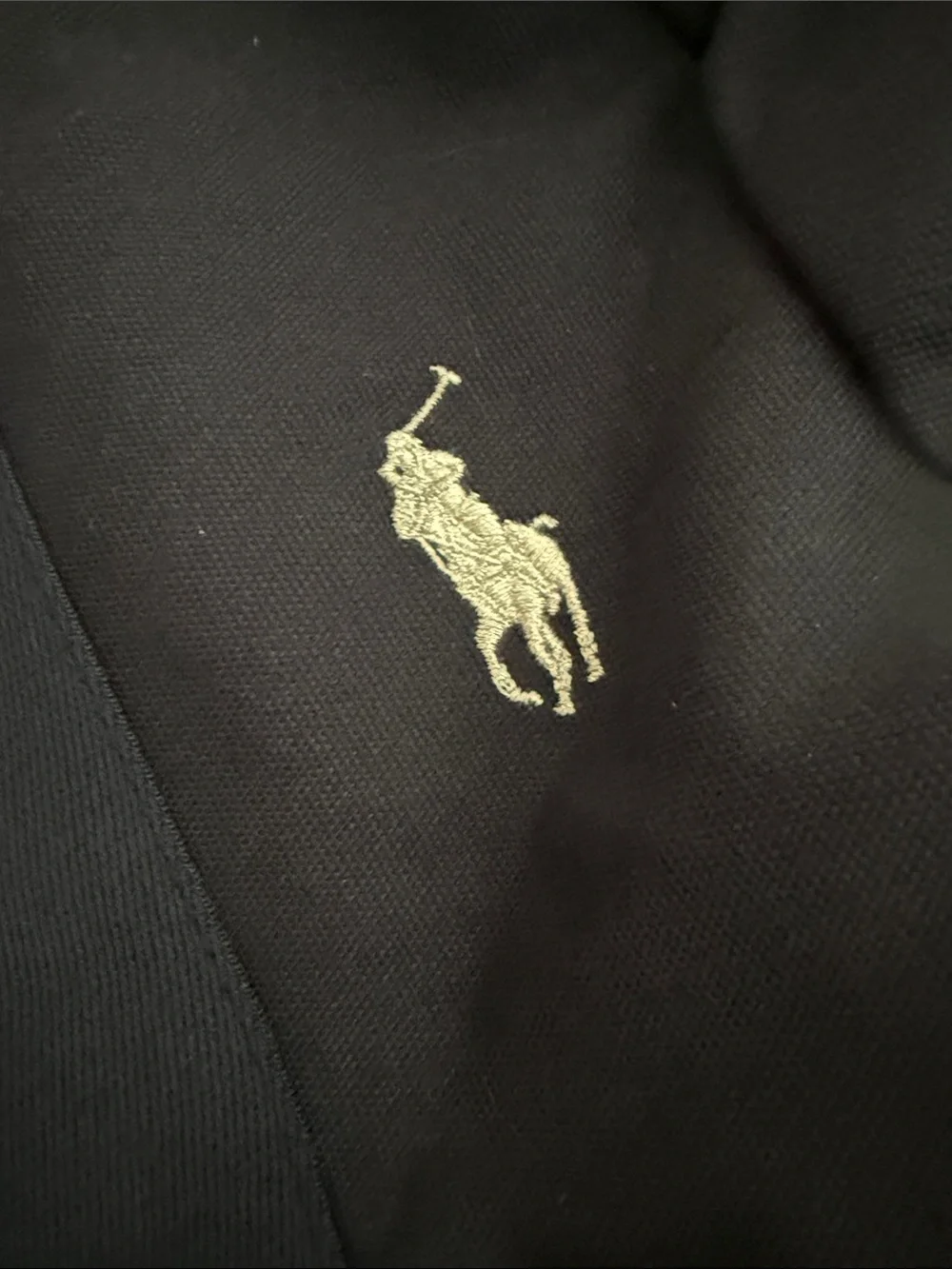 Polo Ralph Lauren Navy Blue Canvas Embroidered POLO Duffel Bag